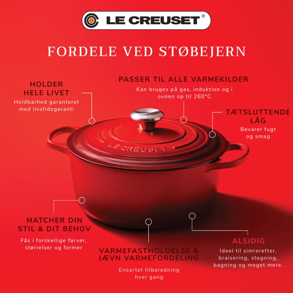 Le Creuset Signature Rund Støbejernsgryde, , 6,7 L* Gryder & Pander
