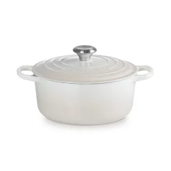 Le Creuset Signature Rund Støbejernsgryde, , 4,2 L Meringue