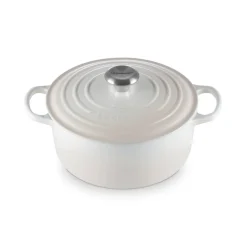 Le Creuset Signature Rund Støbejernsgryde, , 4,2 L Meringue