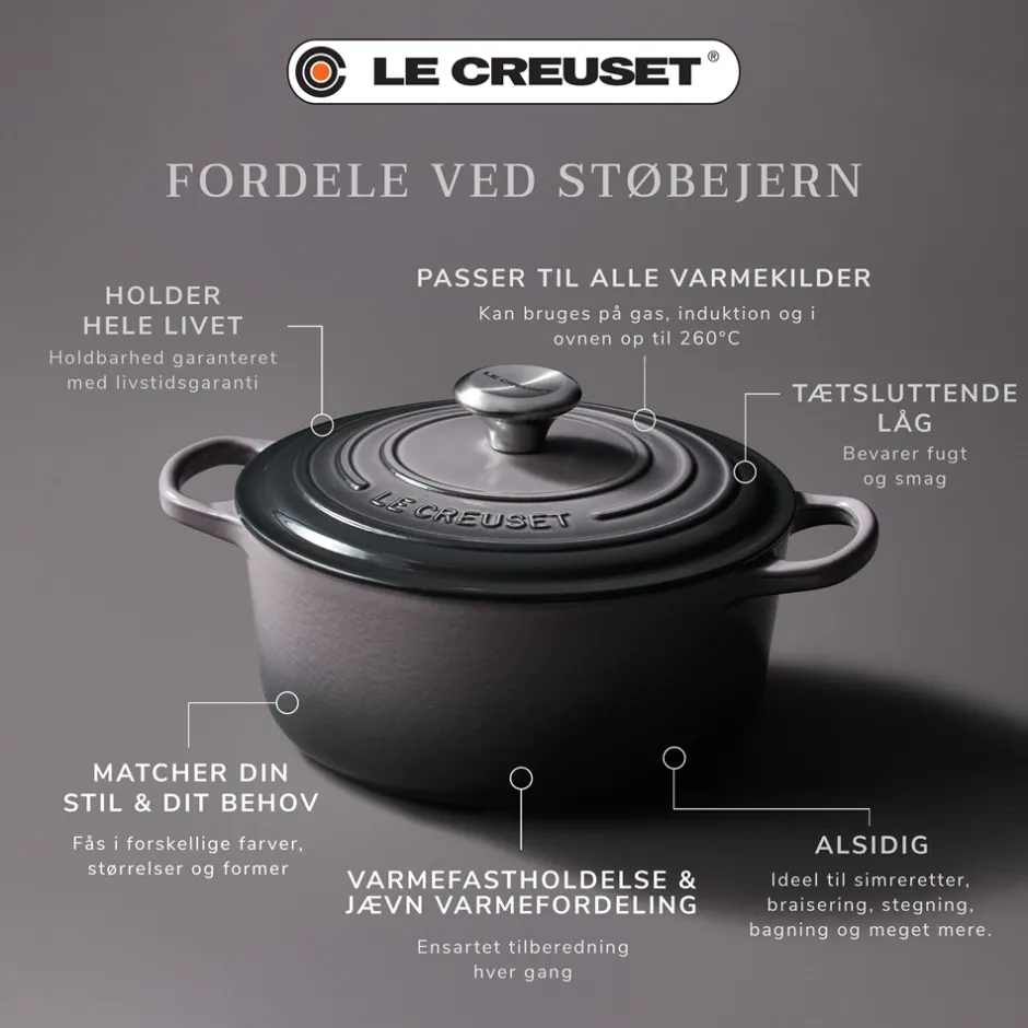 Le Creuset Signature Rund Støbejernsgryde, , 6,7 L* Gryder & Pander