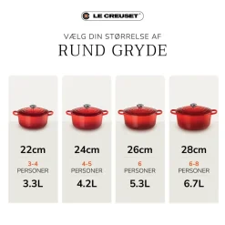 Discount Le Creuset Signature Rund Støbejernsgryde, , 4,2 L Sea Salt