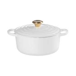 Online Le Creuset Signature Rund Støbejernsgryde, , 4,2 L White
