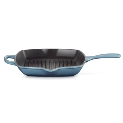 Le Creuset Signature Støbejerns Kvadratisk Grillpande, , 26x26 cm Chambray