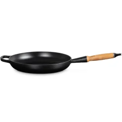 Le Creuset Signature Støbejerns Stegepande Med Træhåndtag, , Ø28 cm* Gryder & Pander