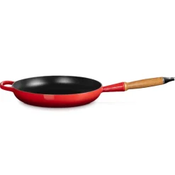 Le Creuset Signature Støbejerns Stegepande Med Træhåndtag, , Ø28 cm* Gryder & Pander