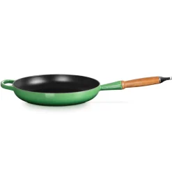Le Creuset Signature Støbejerns Stegepande Med Træhåndtag, , Ø28 cm* Gryder & Pander