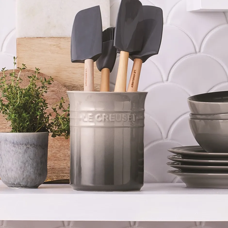 Best Le Creuset Signature Stentøjs Bestik- & Redskabskrukke, Flint