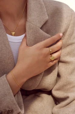 Sale Maanesten Sigrid Armbånd, , 17,5 cm Guld