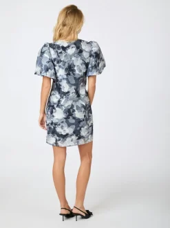 Discount Neo Noir Sika Brocade Floral Kjole, , 36 Floral Grey