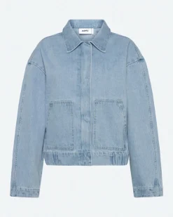 Outlet Moves Sikorie Denimjakke, , 40 Light Blue
