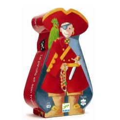Clearance Djeco Silhuetpuslespil, Pirat, 36 Brikker