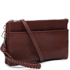 New Adax Silja Clutch, Walnut