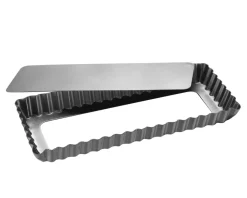 Patisse Silvertop Rektangulær Tærteform Med Løs Bund, Stål, 11x35 cm* Bagning