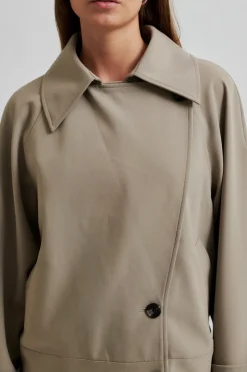 Second Female Silvie Trench Jakke, , XL Fallen Rock
