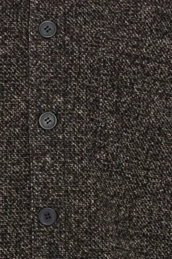 Best Solid Simeon Overshirt, , XL Slate Black Melange