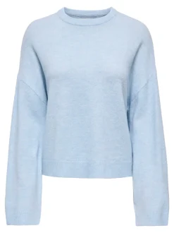 Hot ONLY Simoni Striktrøje, , M Cashmere Blue