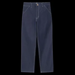 Best Carhartt WIP Simple Bukser, , W33/L32 Blue (Rigid)