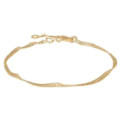 Online Siersbøl Singapore 9 Karat Armbånd, , 15,5+2 cm Guld