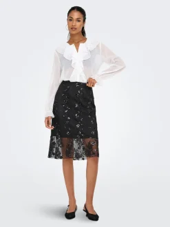 Clearance ONLY Sinna Lace Nederdel, , L Black