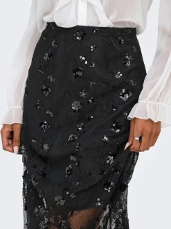 Clearance ONLY Sinna Lace Nederdel, , L Black