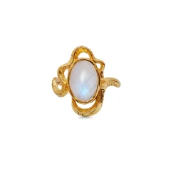 Discount Maanesten Siren Ring, , 55 Guld