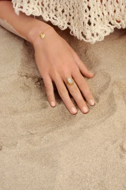 Discount Maanesten Siren Ring, , 55 Guld