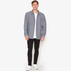 Discount Signal Siryan Twill Overshirt, , XXL Stormy Blue