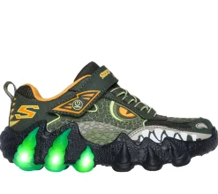 Clearance Skechers Skech-O Saurus Lights 2.0 Sneakers, , 33 OLV/Grøn