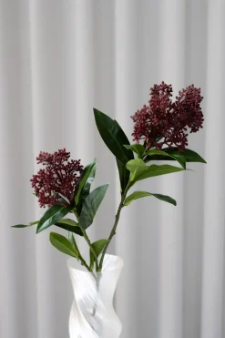 Best Bloom Objects Skimmia Berry Kunstig Blomst, Bordeaux