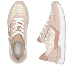 Rieker Sko, , 38 Carnation/Offwhite-Multi/Blossom