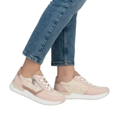 Rieker Sko, , 38 Carnation/Offwhite-Multi/Blossom