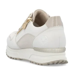 Clearance Rieker Sko, , 38 Offwhite/Perlecreme/Cliff