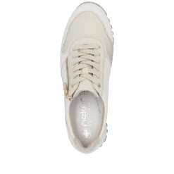 Clearance Rieker Sko, , 38 Offwhite/Perlecreme/Cliff