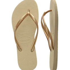 Discount Havaianas Slim Sandaler, , 29/30 Sand Grey/Light Golden