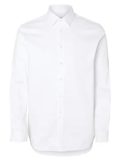 Discount Selected Homme Slim-Performance Skjorte, , L Bright White