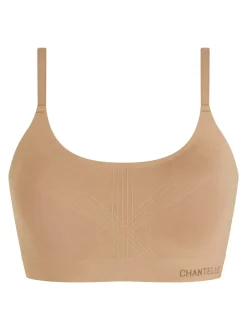New Chantelle Smooth Comfort Bøjlefri T-shirt BH, , XL Terracotta