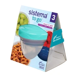 Discount Sistema Snack 'N' Nest To Go 3-pak Plastikbøtte, Multi