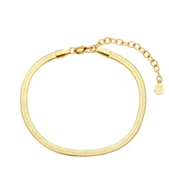 Best Sistie 2ND Snake Armbånd, , 20 cm Gold Plated