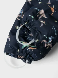 Outlet Name It Snow10 Flyverdragt, , 128 cm Dark Sapphire Dino Earth