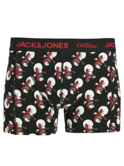 Outlet Jack & Jones Junior Snow Skulls Boxershorts & Strømpe Gavesæt, , 164 cm Black