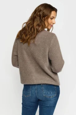 New 2-Biz Sofia Cardigan, , S/M Driftwood
