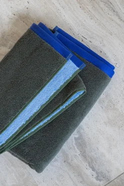 Discount Mette Ditmer Soft 2-pak Håndklæde, , 40x55 cm Dark Olive/Light Blue