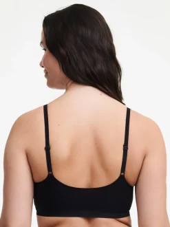 New Chantelle Softstretch Foret Bøjlefri BH, , M/L Sort