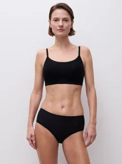 New Chantelle Softstretch Foret Bøjlefri BH, , M/L Sort