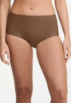 Hot Chantelle Softstretch Højtaljede Trusser, Cocoa