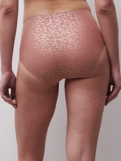 Clearance Chantelle SoftStretch Trusser, Pink Leo Shimmer