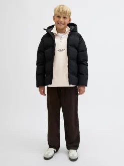 Sale Jack & Jones Junior Soho Quarter Zip Sweatshirt, , 164 cm Moonbeam