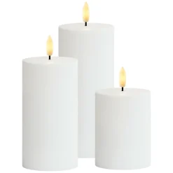 Sirius Solar Sille 3 stk. sæt, Hvid* Lysestager & Lys|Led Lys