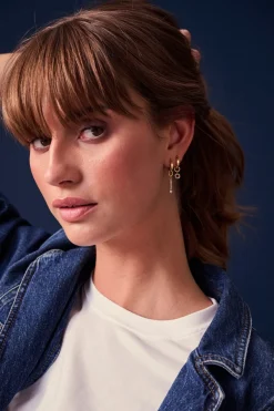 Hot Sif Jakobs Jewellery Sole Ørerings Vedhæng, Guld/Multi