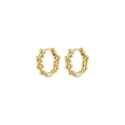 Sale Pilgrim Solidarity Bubbles Small Creoler, Guld